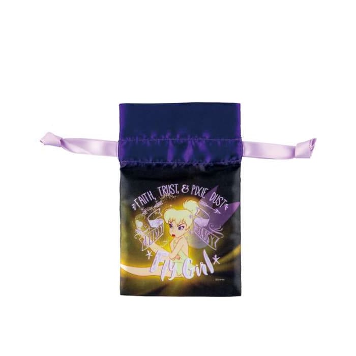 Store Club - Tinker Bell Tasche mit Kordelzug aus glitzerndem Spiegel und Satin Japan Disney Store