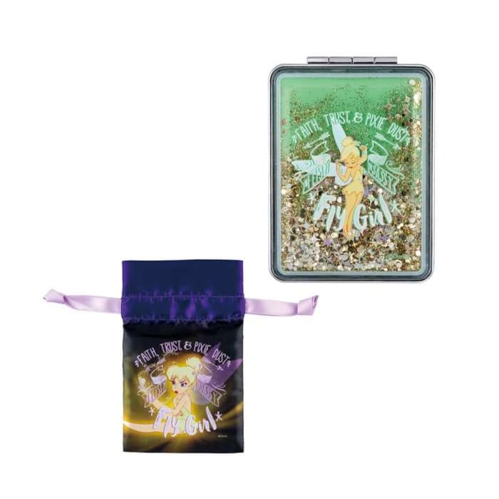 Store Club - Tinker Bell Tasche mit Kordelzug aus glitzerndem Spiegel und Satin Japan Disney Store
