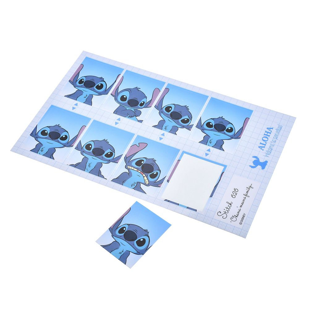 Stitch Sticker Collection – Passport Photo Style Sticker Set
