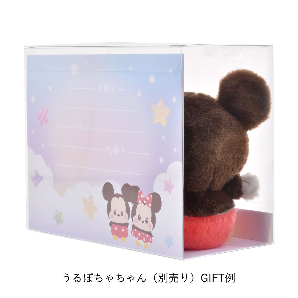 Urupocha-chan Geschenkbox für Plüschfiguren – Mickey & Minnie, transparent