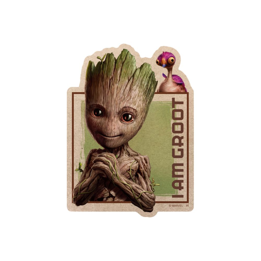 I Am Groot 2 Craft Sticker B – Marvel Sticker aus Kraftpapier