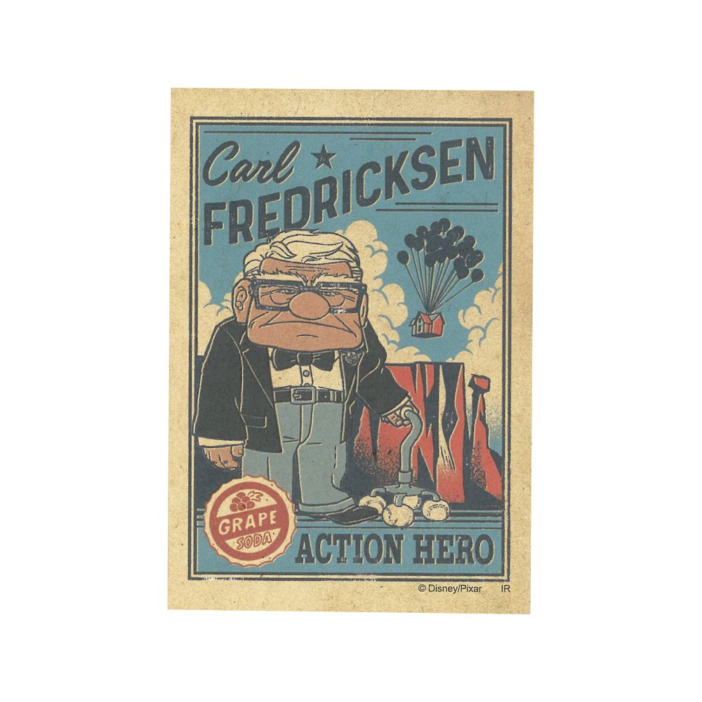 PIXAR Art Card Collection Retro – Sammelkarte (blind, 1 von 8 Motiven)