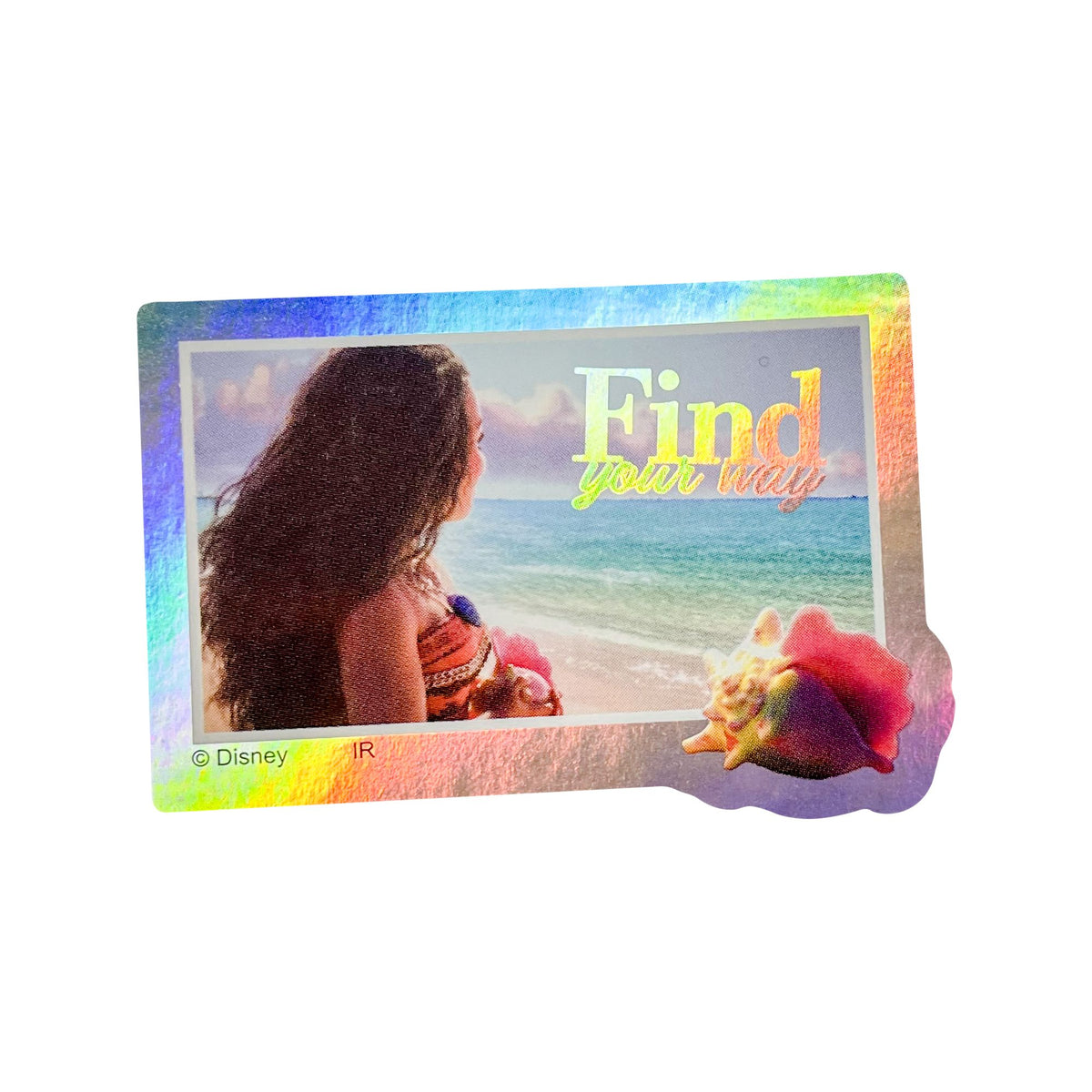 Vaiana Aurora-Sticker-Set, regenbogenfarben schimmernd, 8 Stück – Ansicht 4