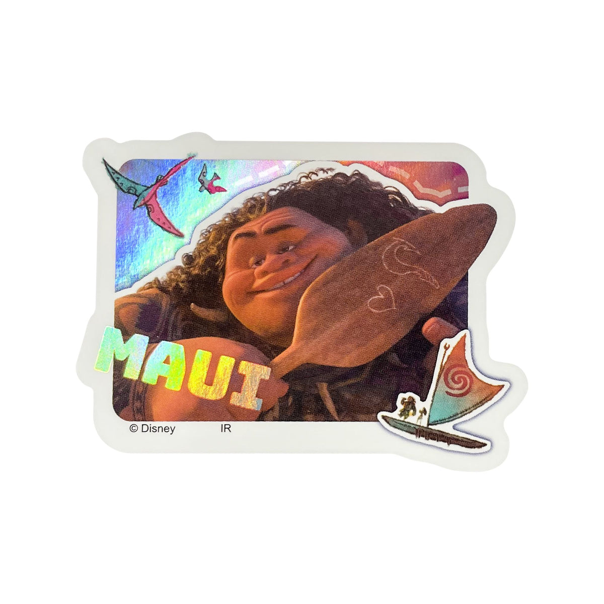 Vaiana Aurora-Sticker-Set, regenbogenfarben schimmernd, 8 Stück – Ansicht 6