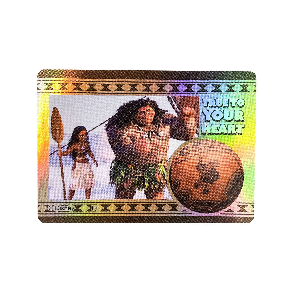 Vaiana Aurora-Sticker-Set, regenbogenfarben schimmernd, 8 Stück – Ansicht 8