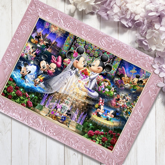 Mickey Mouse Holographisches Kristall-Puzzle 108 Teile "Ewige Gelübde - Hochzeitstraum" Japan Disney Store