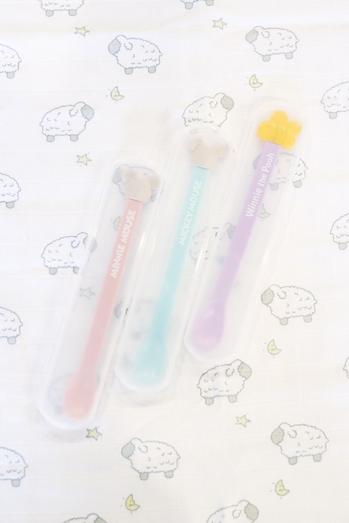 Winnie Puuh Besteck-Etui für langen Baby-Löffel mit Wolken-Design, Violett – Ansicht 7