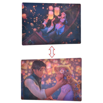 Rapunzel & Flynn Rider, Pascal Postkarte Kanu Lenticular Japan Disney Store