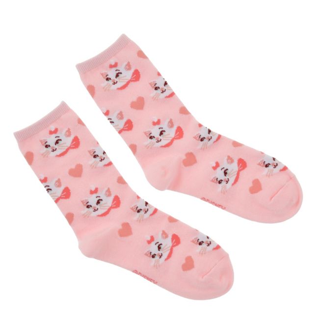 Marie Fashionable Cat Socken Herz Pink 36-39 Japan Disney Store