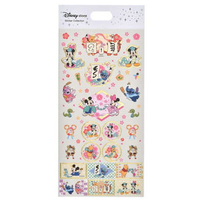 Charakter Siegel-Aufkleber Jahr des Tieres Washi-Stil Sticker Kollektion Japan Disney Store