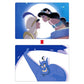 Jasmin & Aladdin, Genie Postkarte Lenticular Japan Disney Store