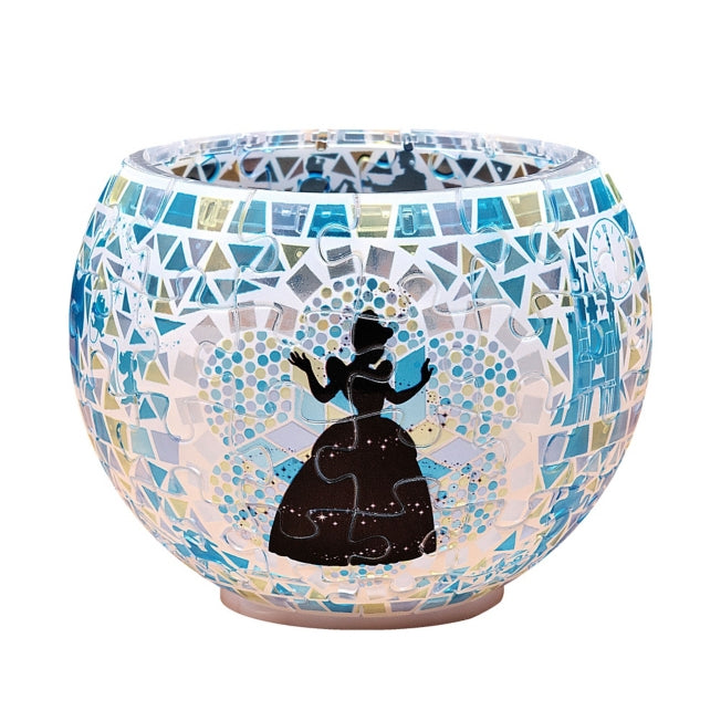 Cinderella Lampenschirm (transparente Teile) 80-teiliges Glasmosaik 7x10x10cm LED-Licht Japan Disney Store