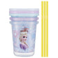 Frozen Drinking Cup Set with Straw, 3-Piece Set