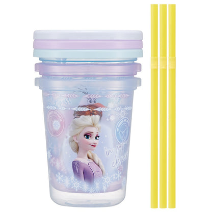 Frozen Drinking Cup Set with Straw, 3-Piece Set