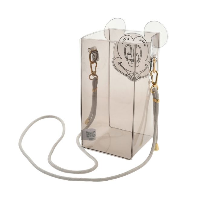 Disney Store - Mickey Flaschenhülle mit Trageriemen Clear Color - Trinkbehälter Japan Disney Store