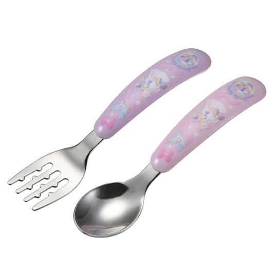 Disney Store - Minnie Löffel-Gabel Set Regenbogen Einhorn - Geschirr für Kinder Japan Disney Store