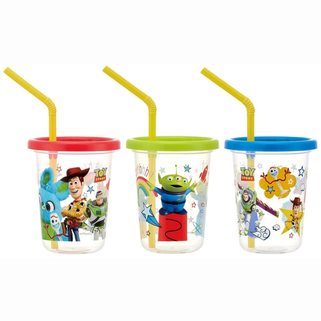 Disney Store - Trinkbecher mit Strohhalm [230ml] 3er Set Toy Story 21 SIH2ST - Geschirr Japan Disney Store