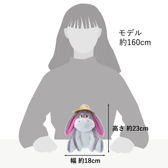 Eeyore Plüschtier mit Strohhut Japan Disney Store