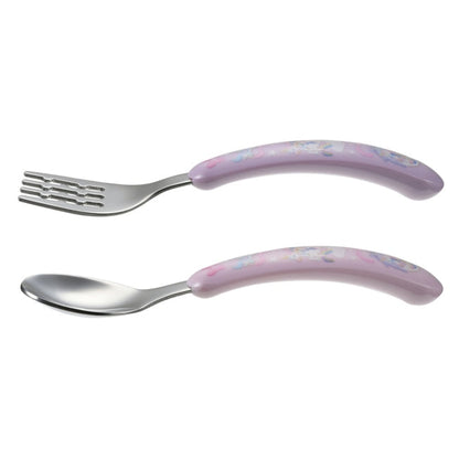 Disney Store - Minnie Löffel-Gabel Set Regenbogen Einhorn - Geschirr für Kinder Japan Disney Store