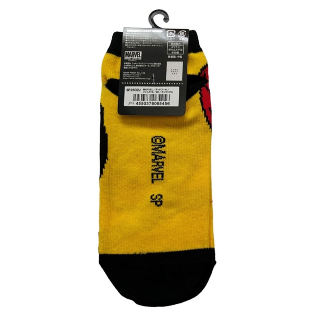 Deadpool Deep Face YE/BK - Socken Japan Disney Store