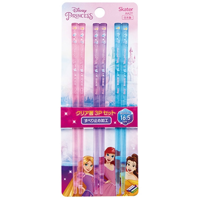 Disney Store - Acryl Clear Chopsticks 3er Set [16.5cm] Prinzessin Japan Disney Store