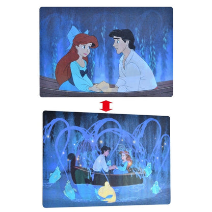 Ariel & Prinz Eric, Flandern Postkarte Boot Lenticular Japan Disney Store