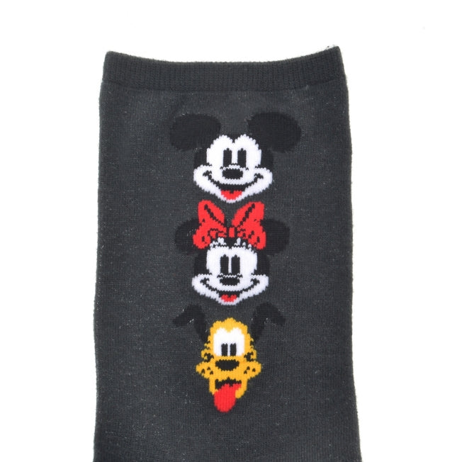 Mickey, Minnie, Pluto Socken Triple Face Grau 36-39 Japan Disney Store