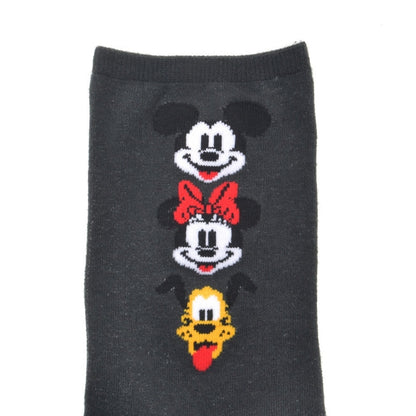 Mickey, Minnie, Pluto Socken Triple Face Grau 36-39 Japan Disney Store