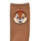 Chip Socken Gesicht & Po Braun Japan Disney Store