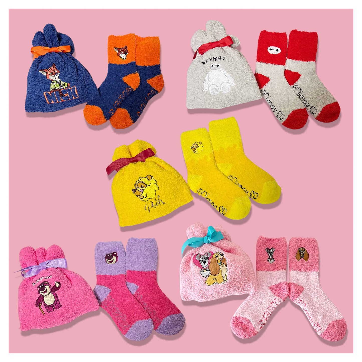 Winnie Puuh Honig Design Kuschelsocken mit Beutel 36-39