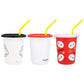 Baymax Trinkbecher 3er-Set mit Strohhalm