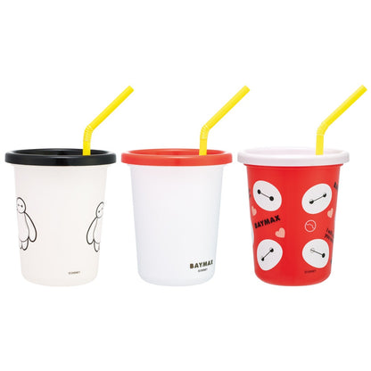 Baymax Drinking Cups 3-Piece Set with Straw