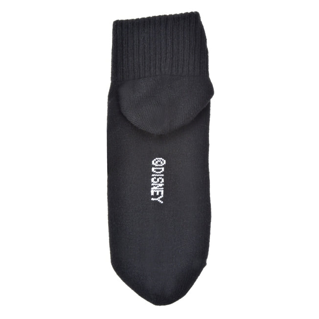 Mickey Socken mit kurzer Gesichtsstickerei Schwarz 36-39 Japan Disney Store