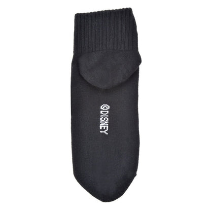 Mickey Socken mit kurzer Gesichtsstickerei Schwarz 36-39 Japan Disney Store