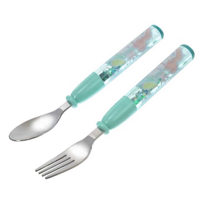 Disney Store - Ariel Löffel-Gabel Neon-Logo - Kinderbesteck Japan Disney Store