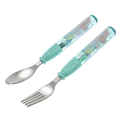 Disney Store - Ariel Löffel-Gabel Neon-Logo - Kinderbesteck Japan Disney Store