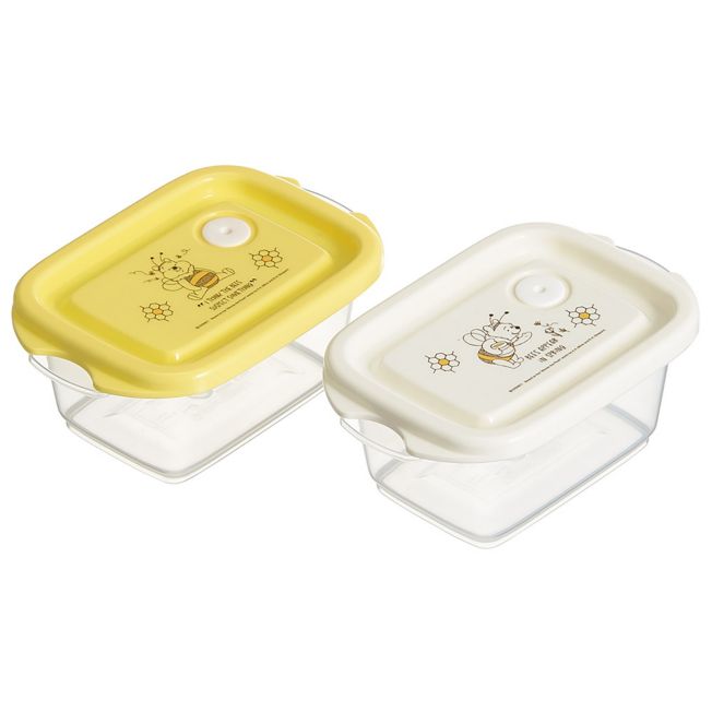 Disney Store - Skater Antibakterielle Siegelbox 2 Stück 240ml mit Luftblasen Stapelbar Mikrowellengeeignet - Bento-Box Japan Disney Store
