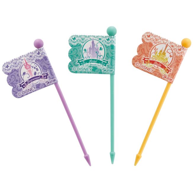 Disney Store - Lunch Picks 9er Set [3 Muster x 3 Stück] Prinzessin 22 LKP4 - Küchenaccessoire Japan Disney Store