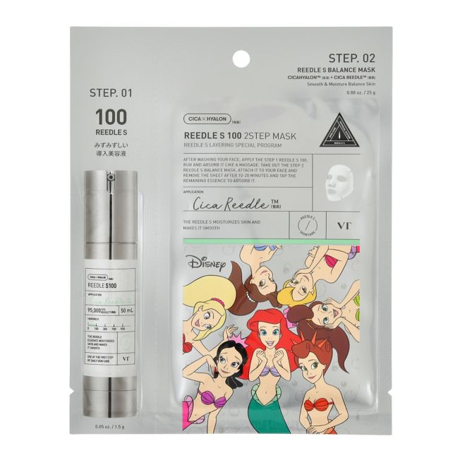 VT Cosmetics Die kleine Meerjungfrau Gesichtsmaske Riedel S 100 2-Schritt-Maske Japan Disney Store