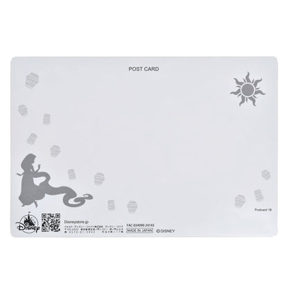 Rapunzel & Flynn Rider Postkarte Kanu Lentikular Japan Disney Store