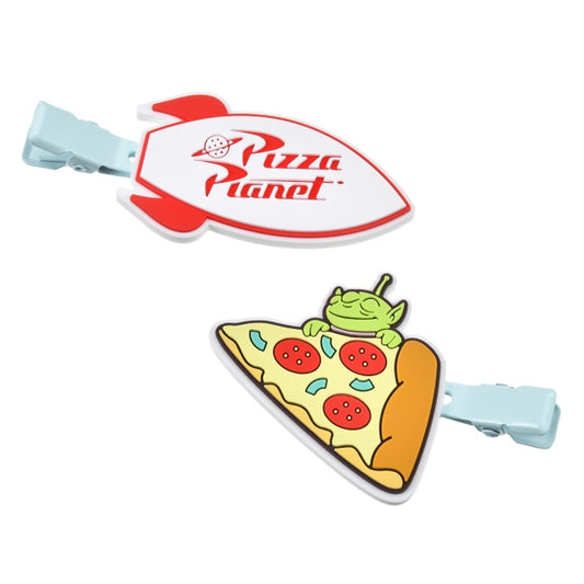Little Green Men/Alien Haarspangen Set Pizza Planet