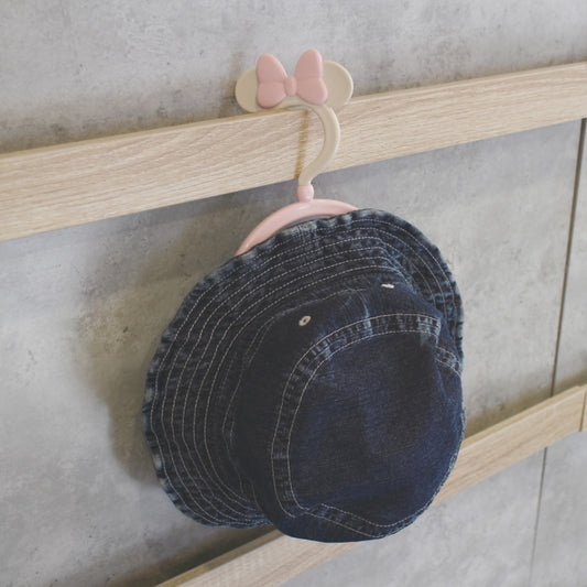 Minnie Maus Hut Haken Pink Beige
