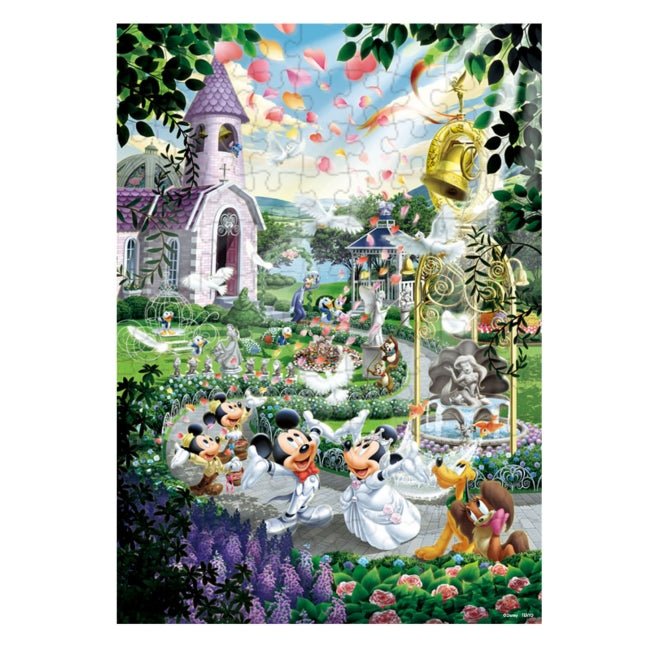Mickey & Minnie Holographic Crystal Puzzle 108 Teile "Hochzeitglocken" Japan Disney Store