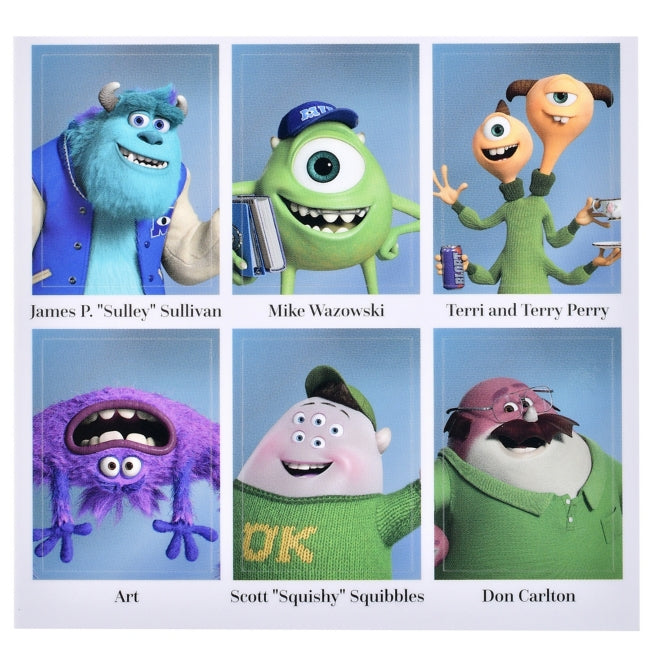 Monster University Siegel Abschlussalbum Sticker Collection Japan Disney Store