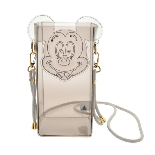Disney Store - Mickey Flaschenhülle mit Trageriemen Clear Color - Trinkbehälter Japan Disney Store