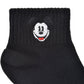 Mickey Socken mit kurzer Gesichtsstickerei Schwarz 36-39 Japan Disney Store