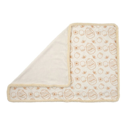 Winnie the Pooh Decke mit Honigtopf-Muster und Plüschtier - Decke Japan Disney Store