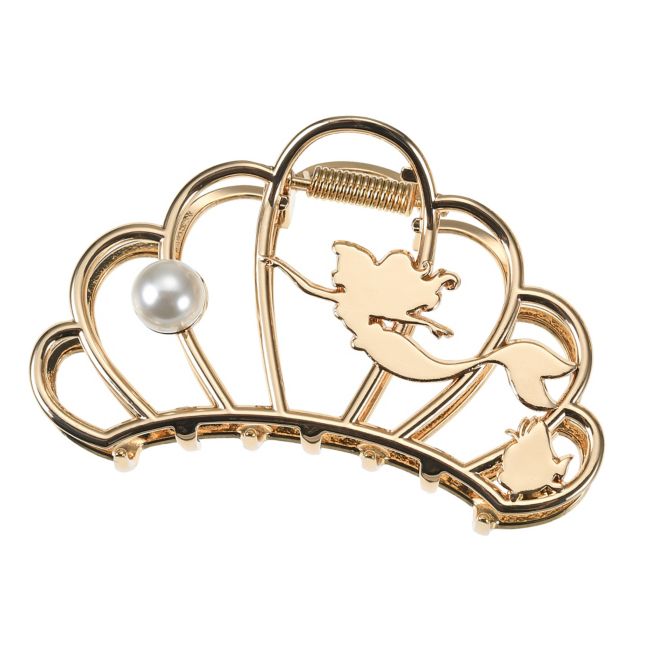 Disney Store - Ariel & Flounder Haarspange Metallfarben - Haaraccessoire Japan Disney Store