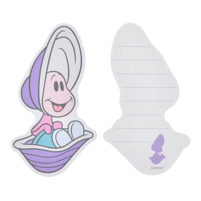Young Oyster Mini Die Cut Message Card and Envelope Set Japan Disney Store