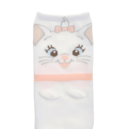 Marie Socken Weiss mit rosa Schleife